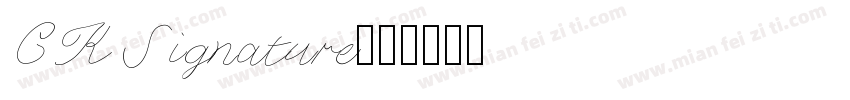 CK Signature字体转换